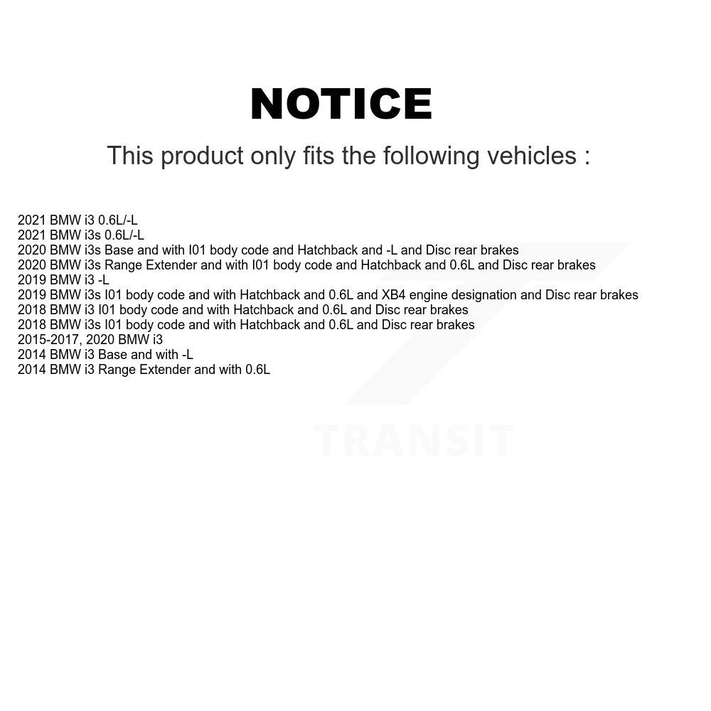Capteur d'usure des plaquettes de frein arrière pour BMW i3 i3s SEN-2BWS0409