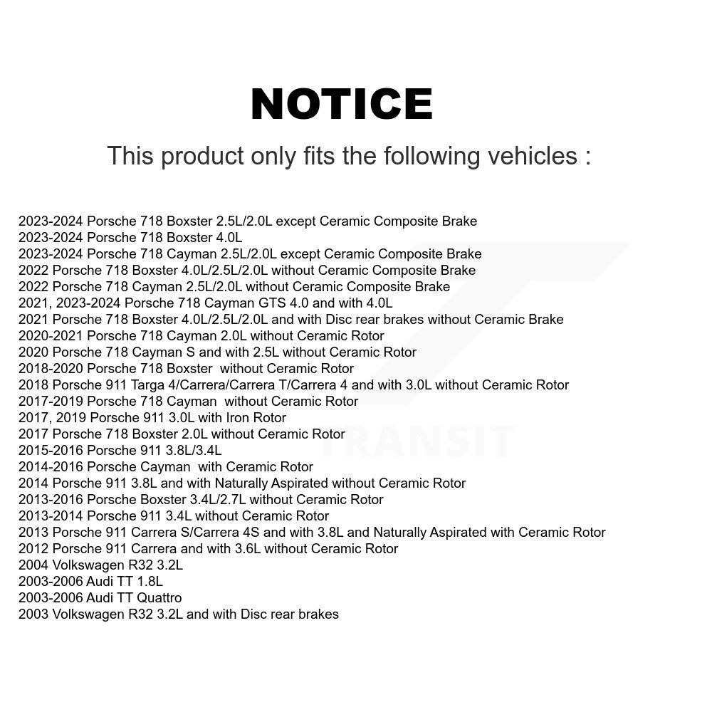 Capteur d'usure des plaquettes de frein, pour Porsche 911 718 Cayman Boxster Audi TT Quattro R32
