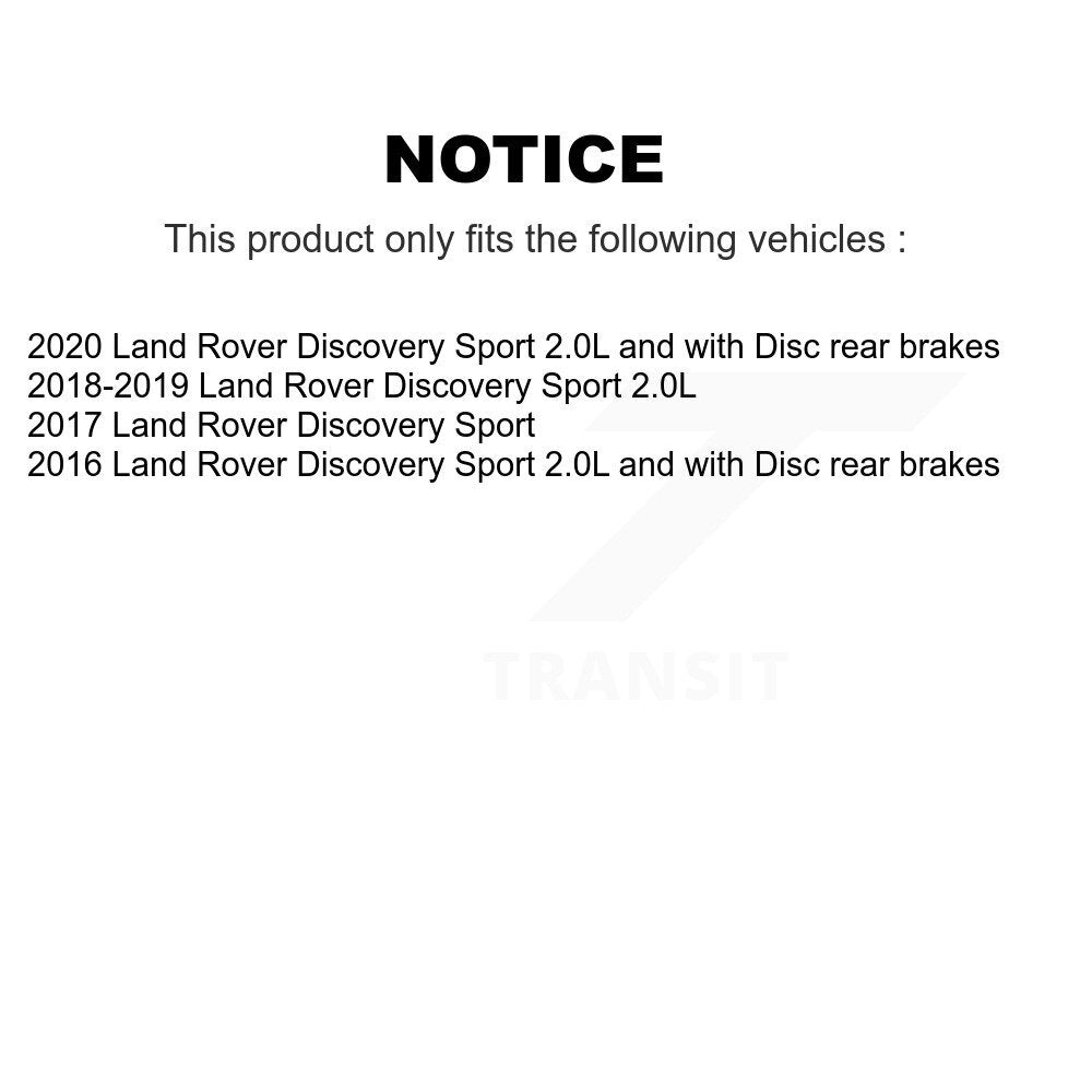 Capteur d'usure des plaquettes de frein arrière pour Land Rover Discovery Sport SEN-2BWS0439