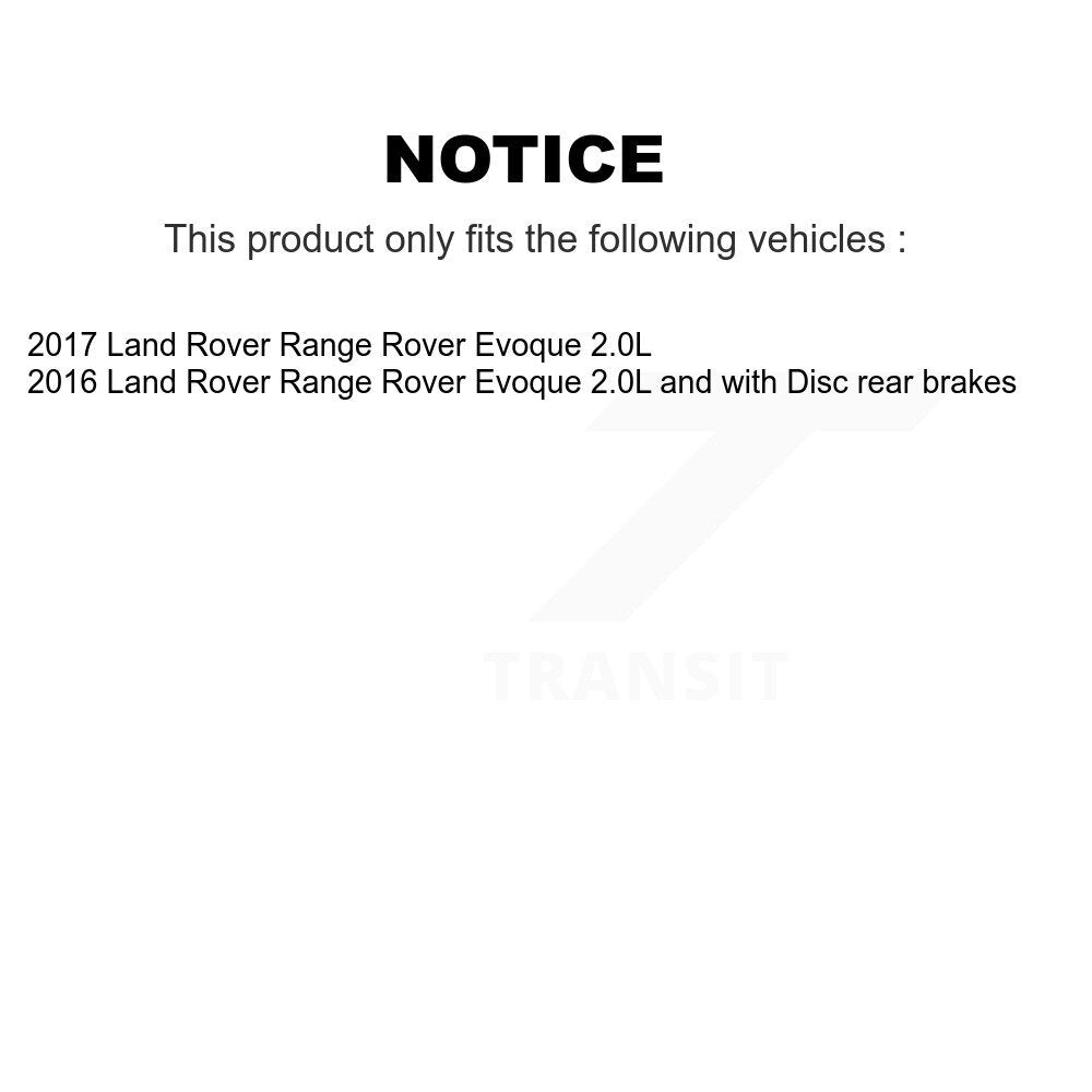 Capteur d'usure des plaquettes de frein arrière pour Land Rover Range Evoque SEN-2BWS0477