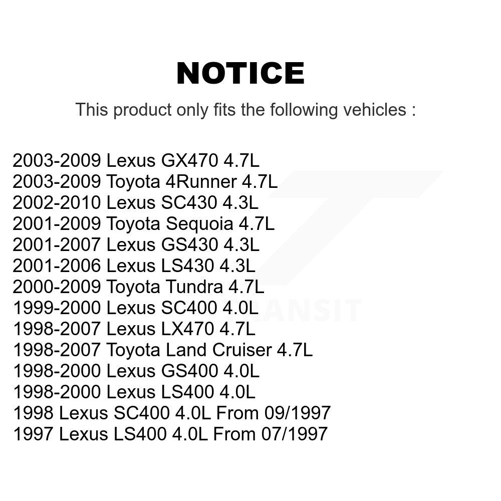 Capteur de Position de vilebrequin de moteur pour Toyota Tundra 4Runner Lexus Sequoia SC430