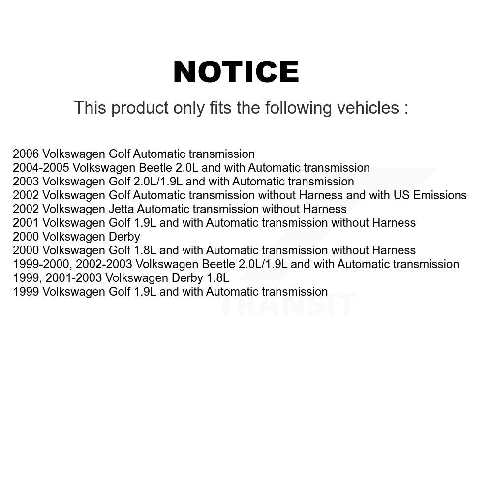 Pour Volkswagen Golf coccinelle Jetta Derby SEN-2VSS0024