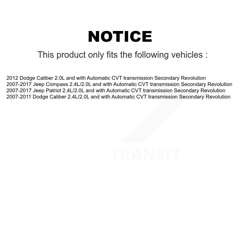 Capteur de vitesse de véhicule pour Jeep Patriot Compass Dodge Caliber révolution secondaire