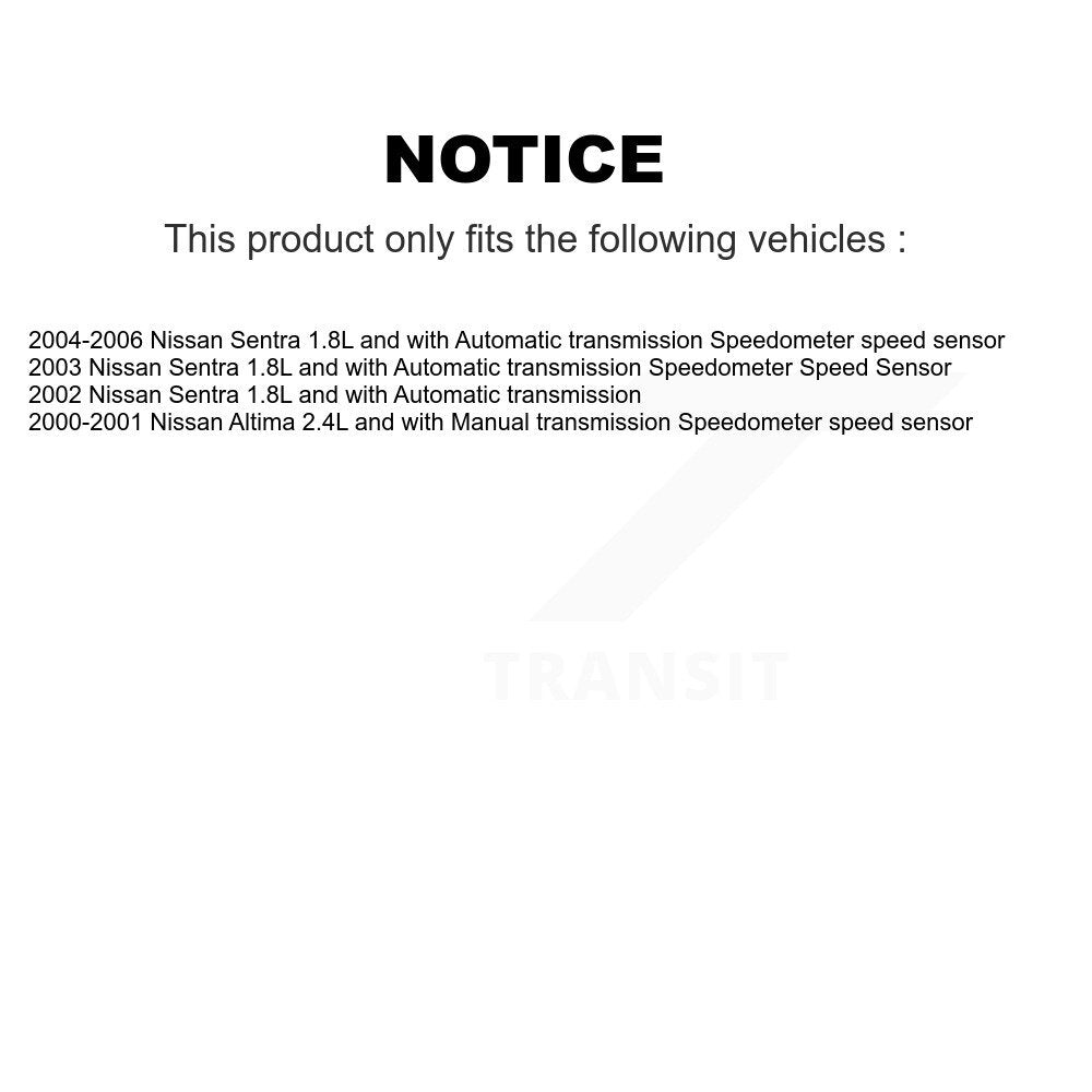 Capteur de vitesse de véhicule pour Nissan Sentra Altima SEN-2VSS0152