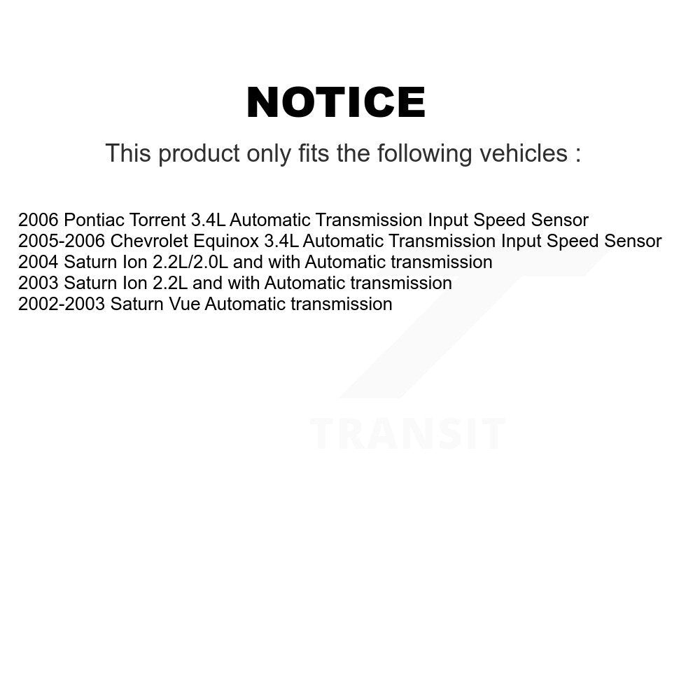 Capteur de vitesse de véhicule pour Chevrolet Equinox Pontiac Torrent Saturn Ion Vue