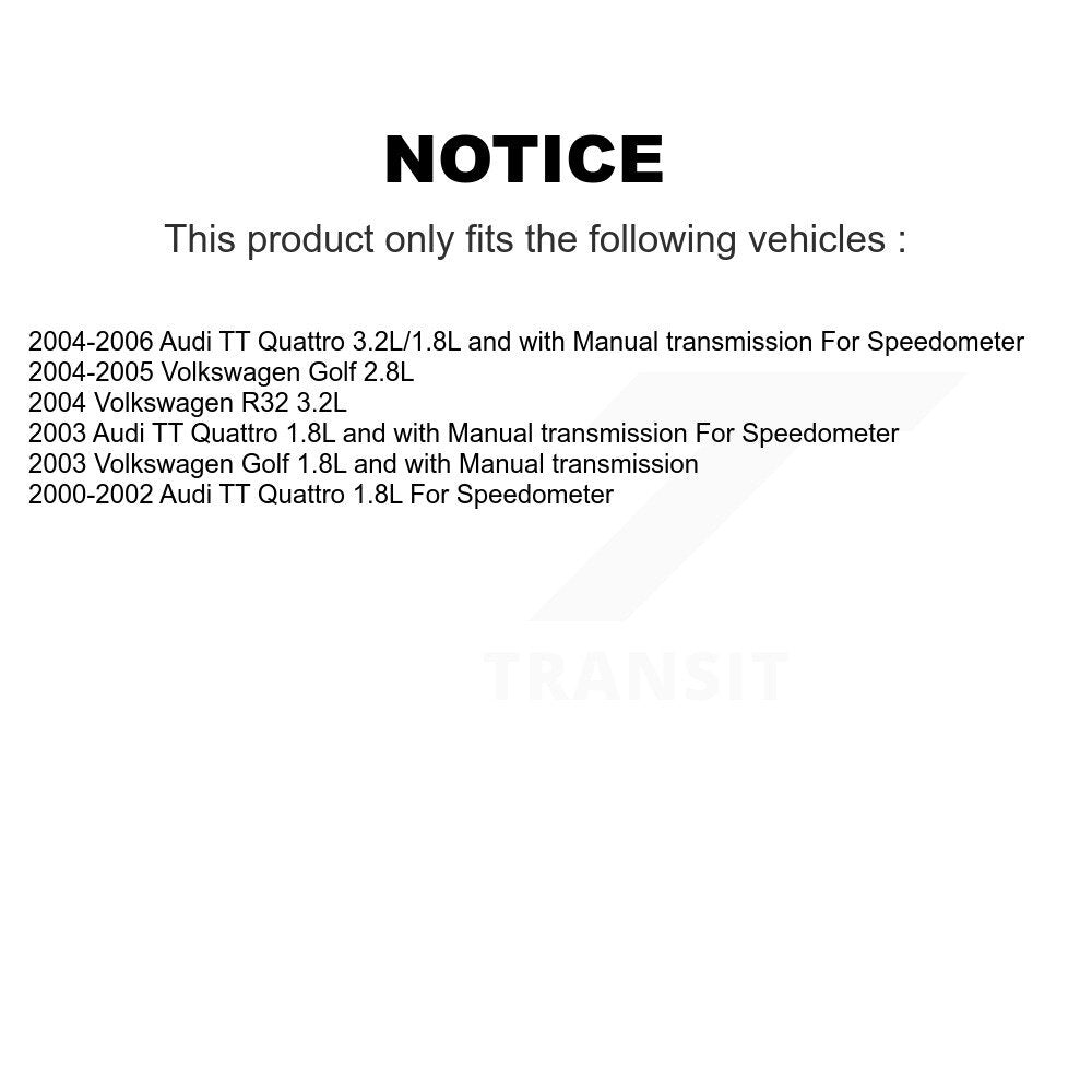 Capteur de vitesse de véhicule pour Volkswagen Golf Audi TT Quattro R32 SEN-2VSS0395