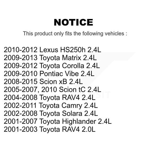 Solénoïde de distribution Variable de moteur (VVT), pour Toyota Corolla Camry Matrix RAV