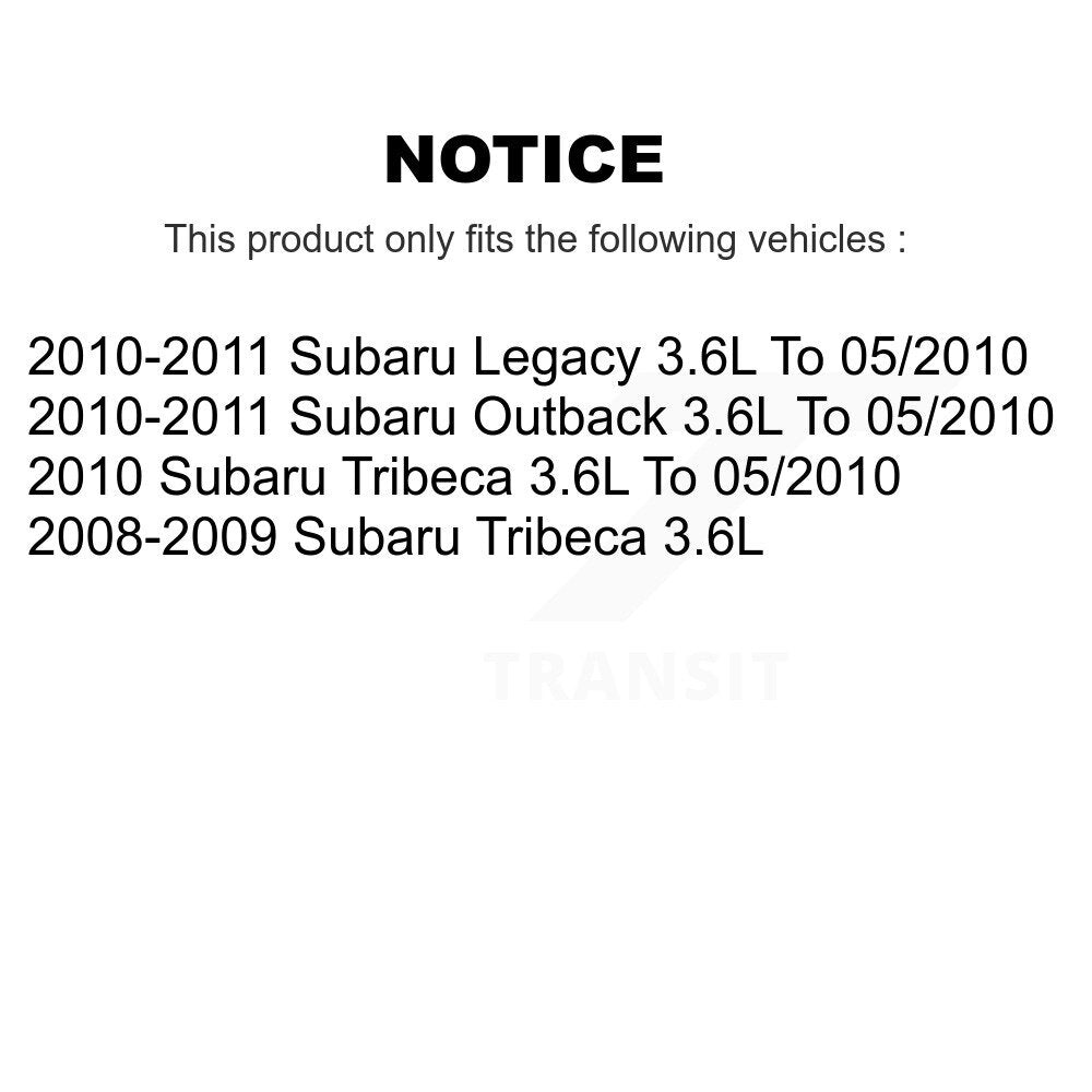 Solénoïde de distribution variable de soupape de moteur droit (VVT) pour Subaru Outback Legacy 3.6