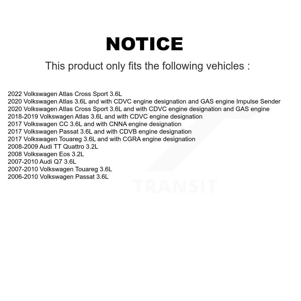 Solénoïde de distribution variable de moteur (VVT) pour Volkswagen Atlas Passat Cross Q