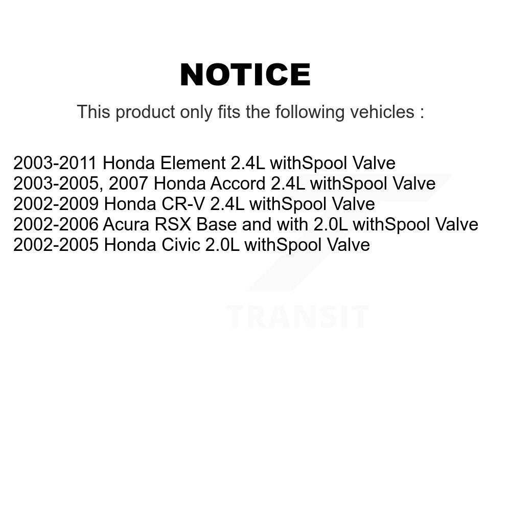 Solénoïde de distribution variable de moteur (VVT) pour élément Honda CR-V Civic Accord