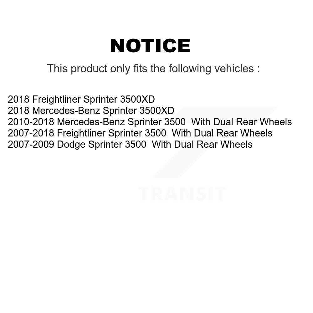 Plaquettes de frein à disque semi-métalliques arrière, pour Sprinter 3500 mercedes-benz Dodge 3500XD