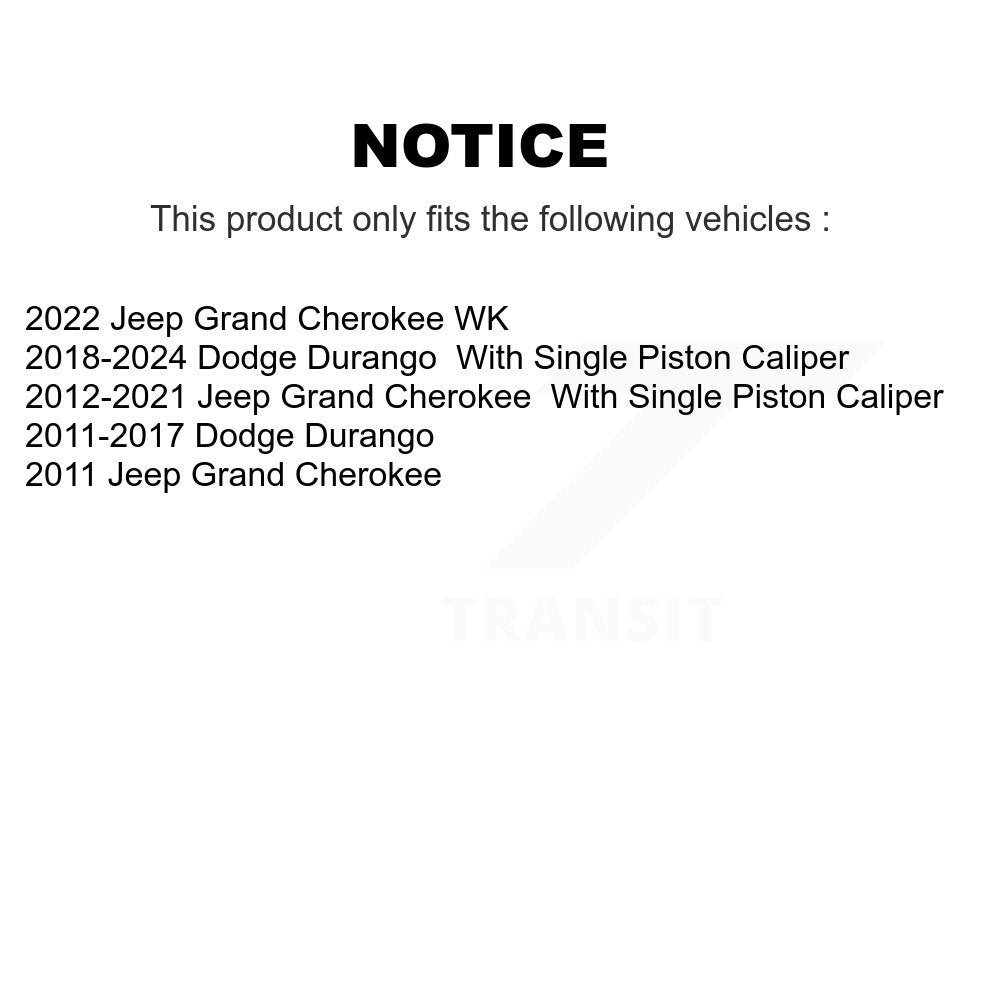 Plaquettes de frein à disque semi-métalliques arrière, pour Jeep Grand Cherokee Dodge Durango WK