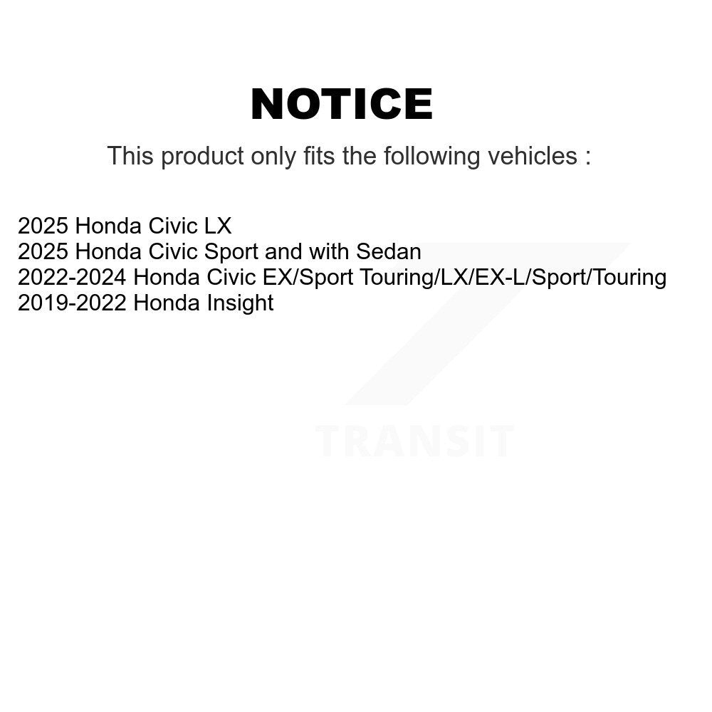 Plaquettes de frein à disque semi-métalliques avant pour Honda Civic Insight SIM-2185