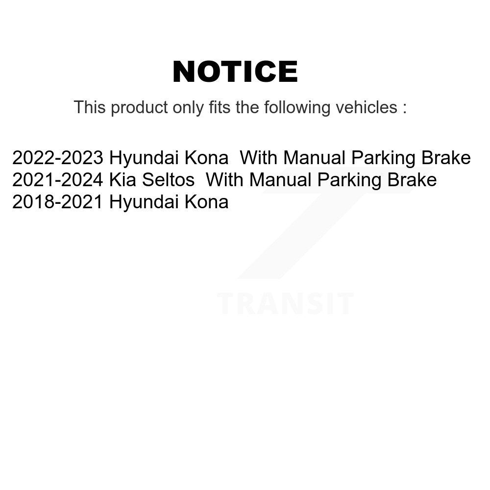 Plaquettes de frein à disque semi-métalliques arrière, pour Hyundai Kona Kia Seltos SIM-2188
