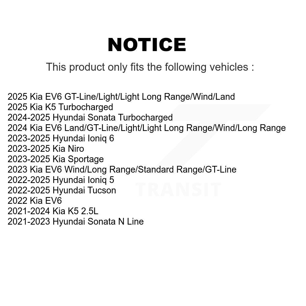 Plaquettes de frein à disque semi-métalliques avant, pour Hyundai Tucson Kia Sportage Ioniq 5 EV6
