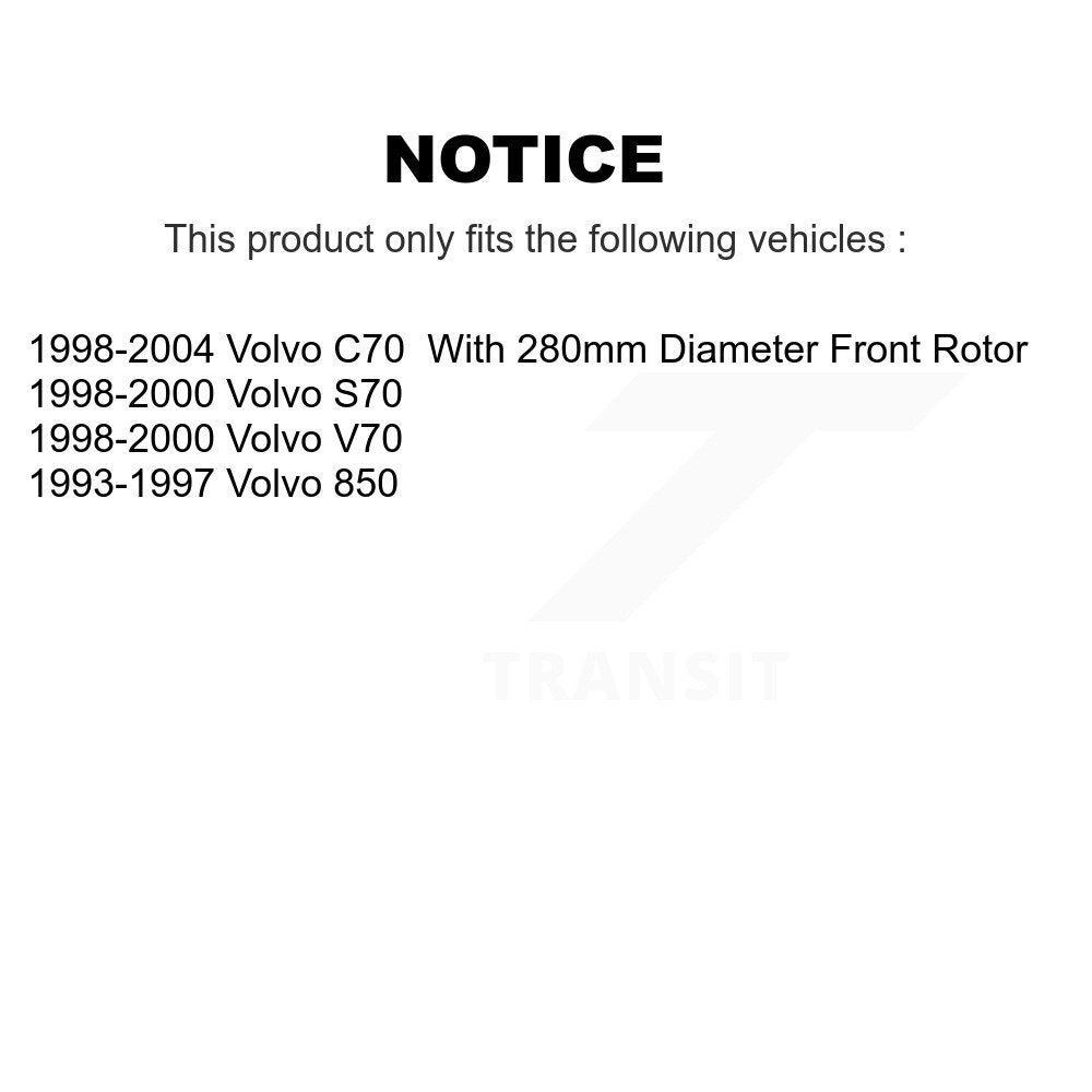 Plaquettes de frein à disque semi-métalliques avant, pour Volvo S70 850 V70 C70 SIM-618