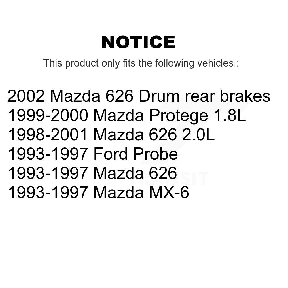 Plaquettes de frein à disque semi-métalliques avant, pour Mazda Protege 626 Ford Probe MX-6