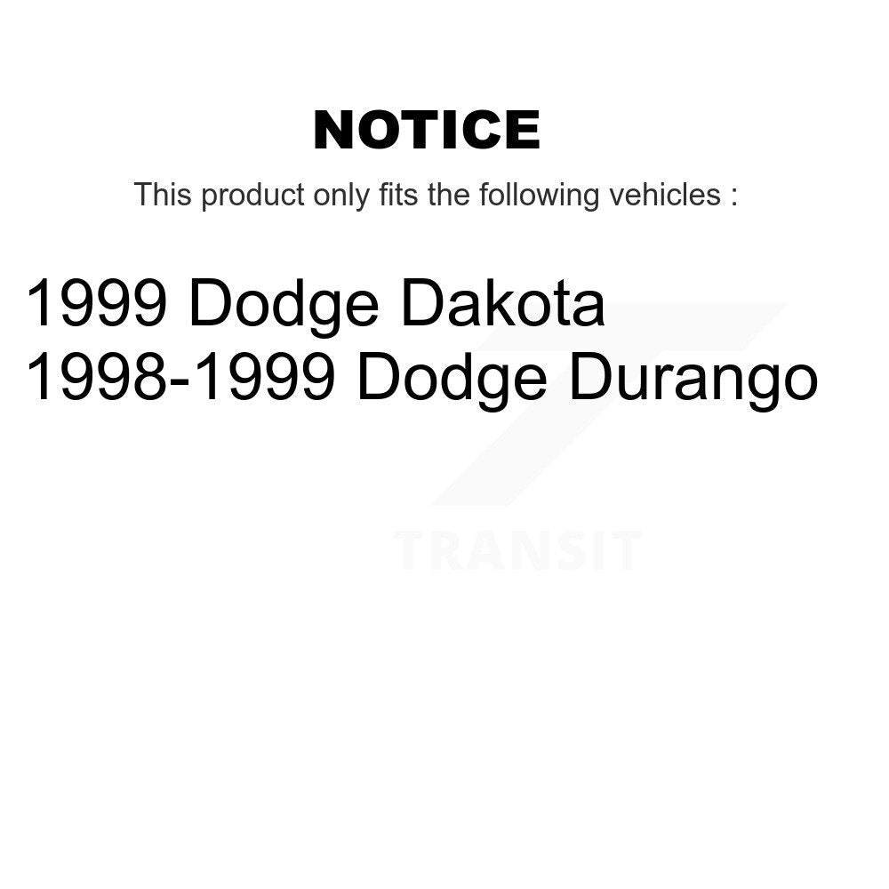 Plaquettes de frein à disque semi-métalliques avant pour Dodge Dakota Durango SIM-746