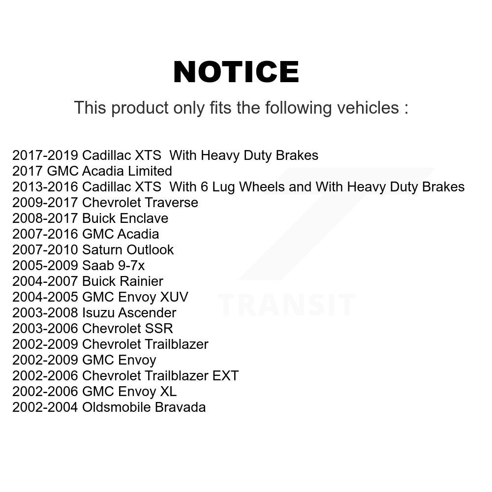 Plaquettes de frein à disque semi-métalliques arrière, pour GMC Chevrolet Acadia Buick enclave envoyé