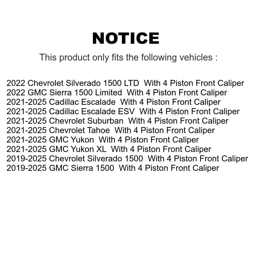 Étrier de frein avant gauche pour GMC Chevrolet Silverado 1500 Sierra Yukon Tahoe XL