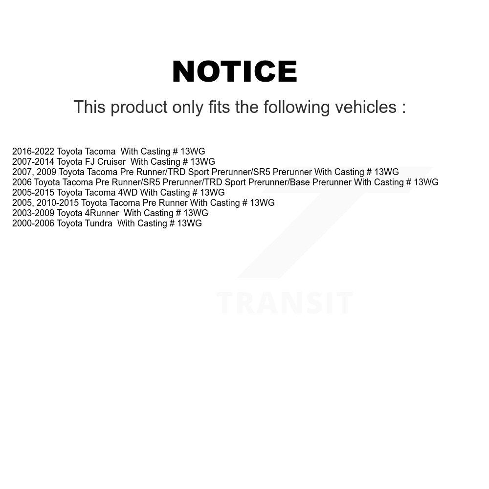 Étrier de frein à disque avant, pour Toyota Tacoma Tundra 4Runner FJ Cruiser SLC-192985