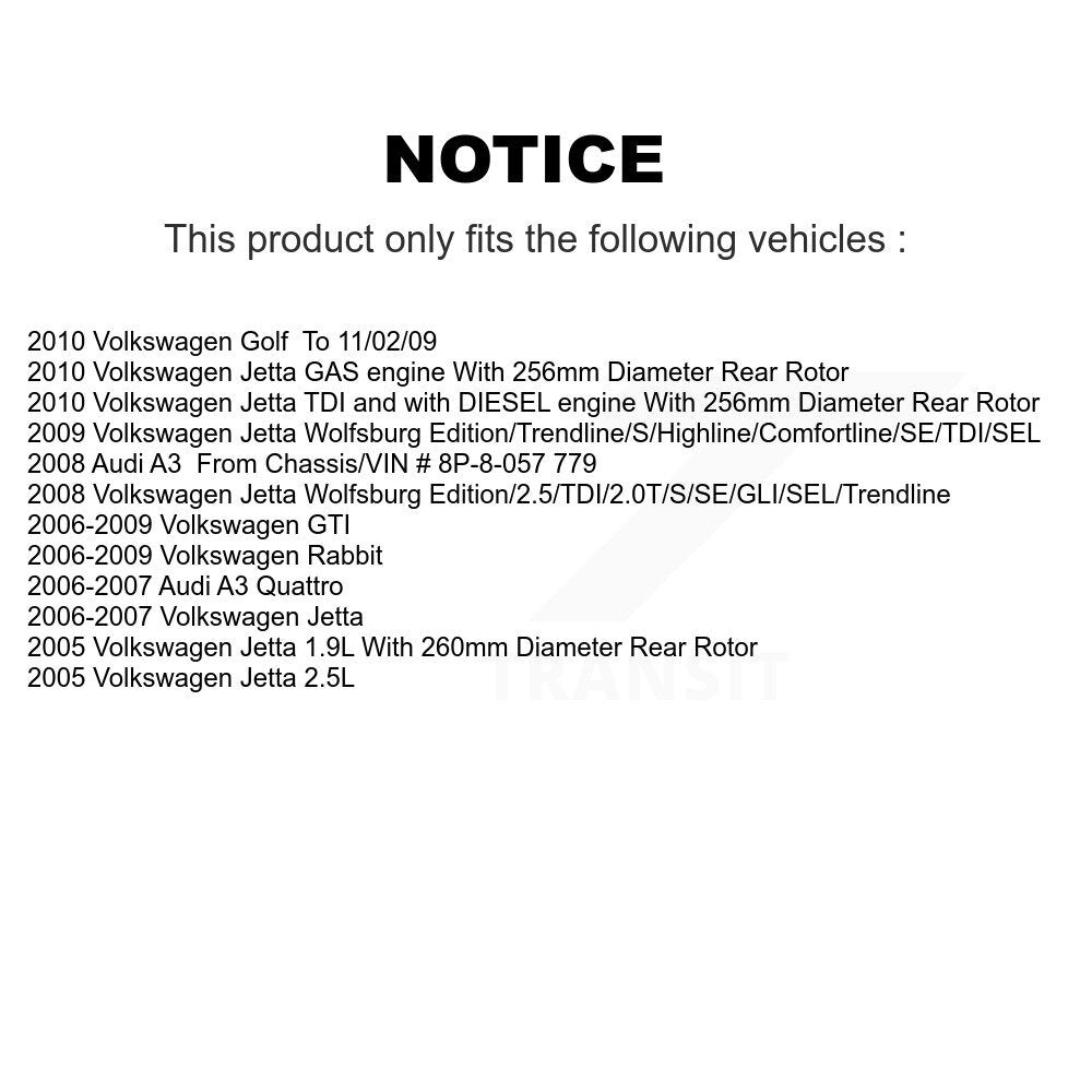 Étrier de frein arrière gauche pour Volkswagen Jetta Rabbit Golf GTI Audi A3 Quattro