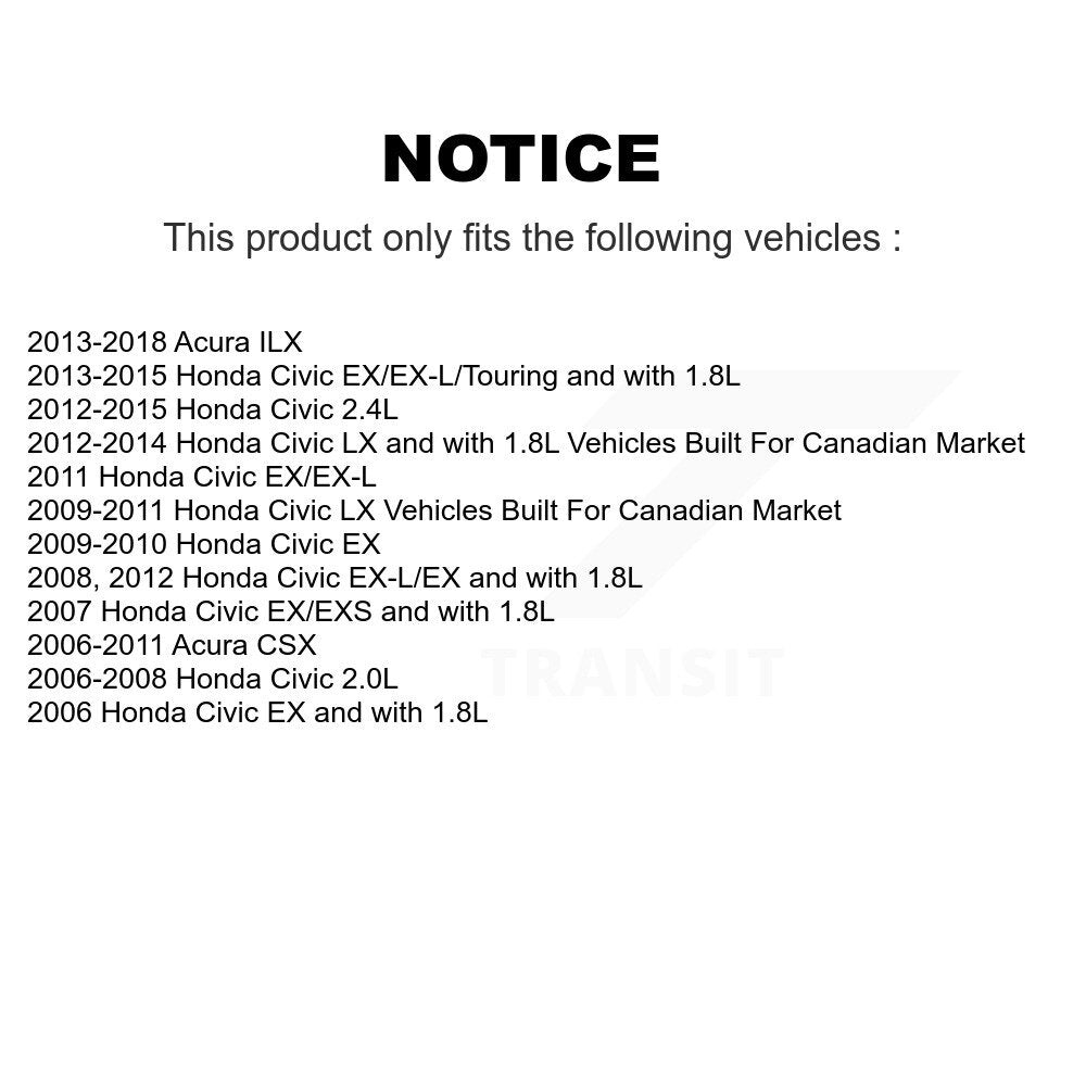 Étrier de frein à disque arrière gauche pour Honda Civic Acura ILX CSX SLC-19B3299