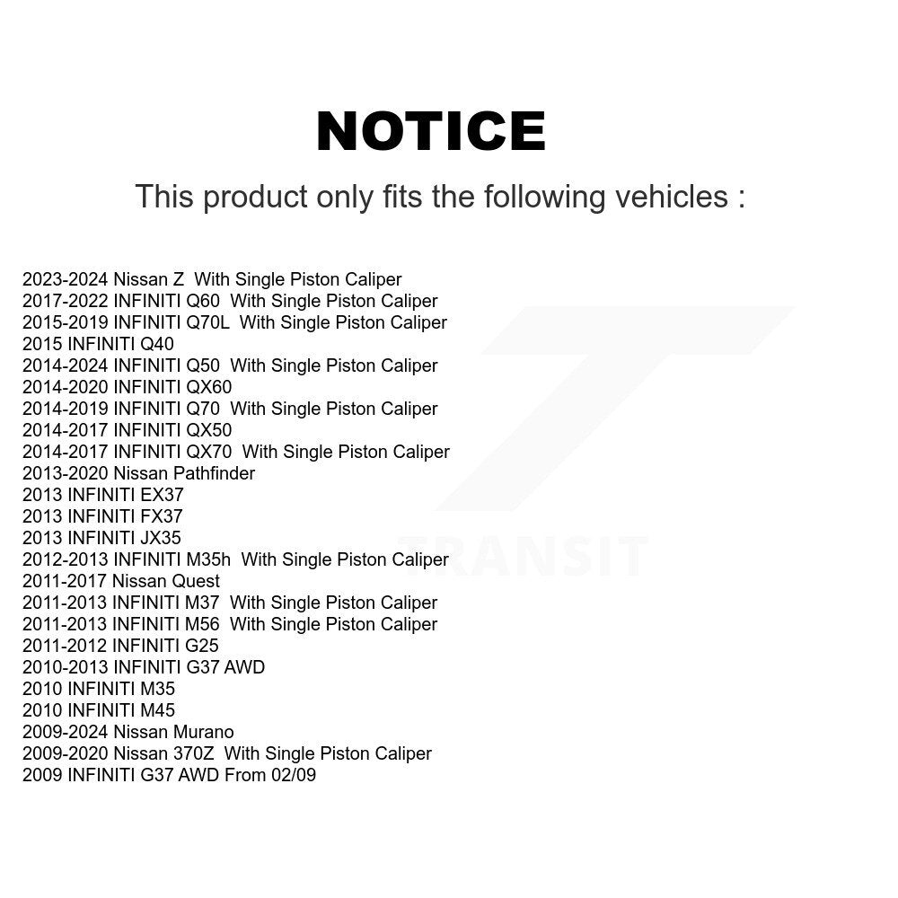 Étrier de frein arrière gauche pour Nissan Murano INFINITI Pathfinder QX60 Q50 G37 QX50