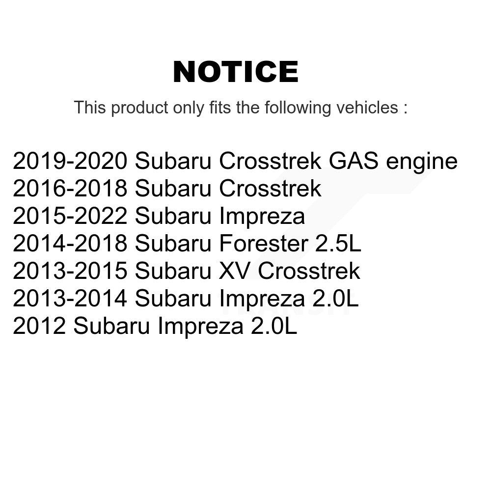 Étrier de frein à disque arrière droit pour Subaru Impreza Forester Crosstrek XV
