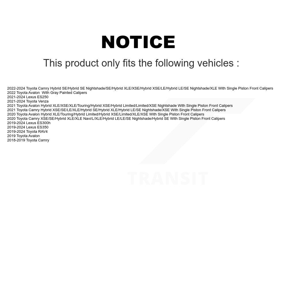Étrier de frein avant droit, pour Toyota RAV4 Camry Venza Lexus ES350 ES300h Avalon