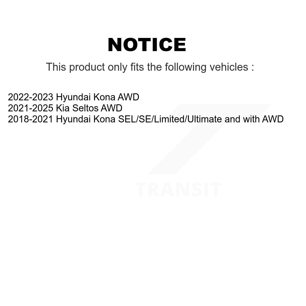 Étalonnier de frein à disque avant droit pour Hyundai Kona Kia Seltos SLC-SCB5178