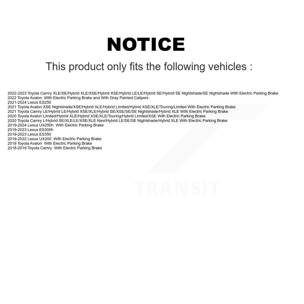Étrier de frein arrière droit, pour Toyota Camry Lexus UX250h ES350 ES300h Avalon ES25