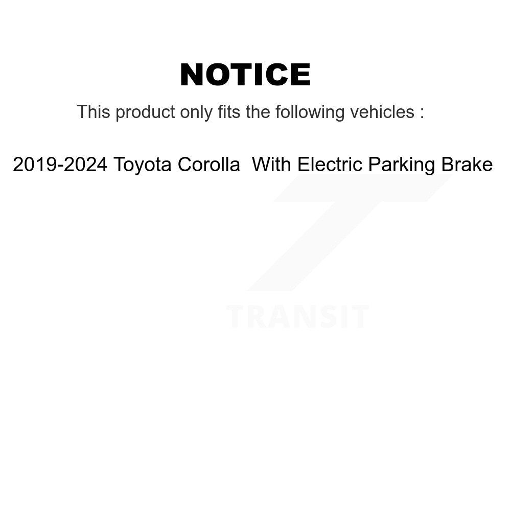 Étrier de frein arrière gauche pour Toyota Corolla 2019-2024 avec stationnement électrique
