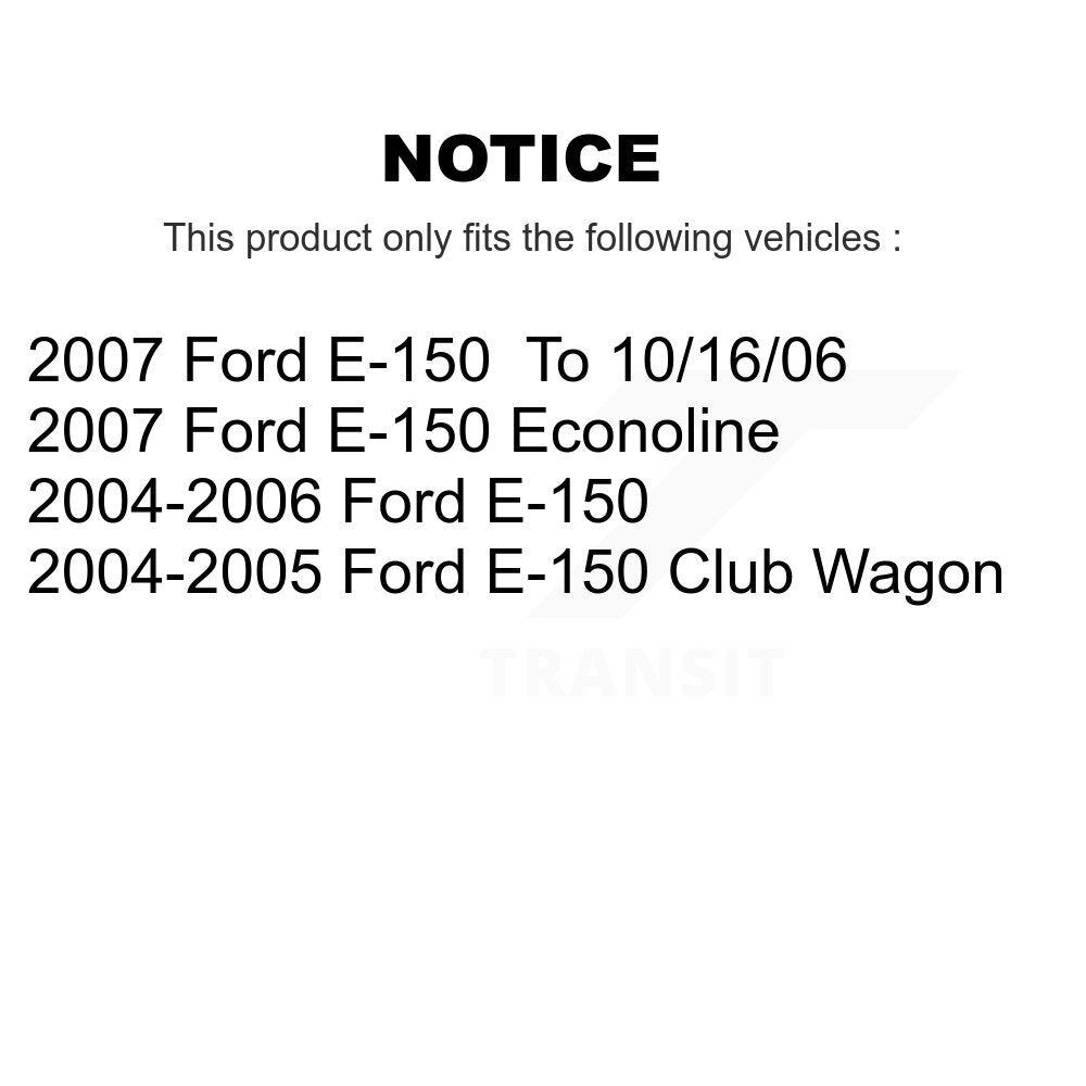 Plaquettes de frein à disque arrière en céramique, pour Ford E-150 Club Wagon Econoline TEC-1046