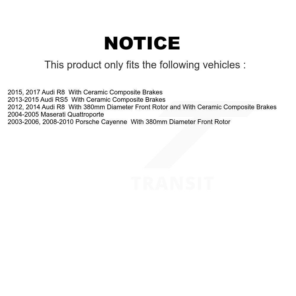 Plaquettes de frein à disque avant en céramique, pour Porsche Cayenne Audi RS5 R8 Maserati TEC-1130