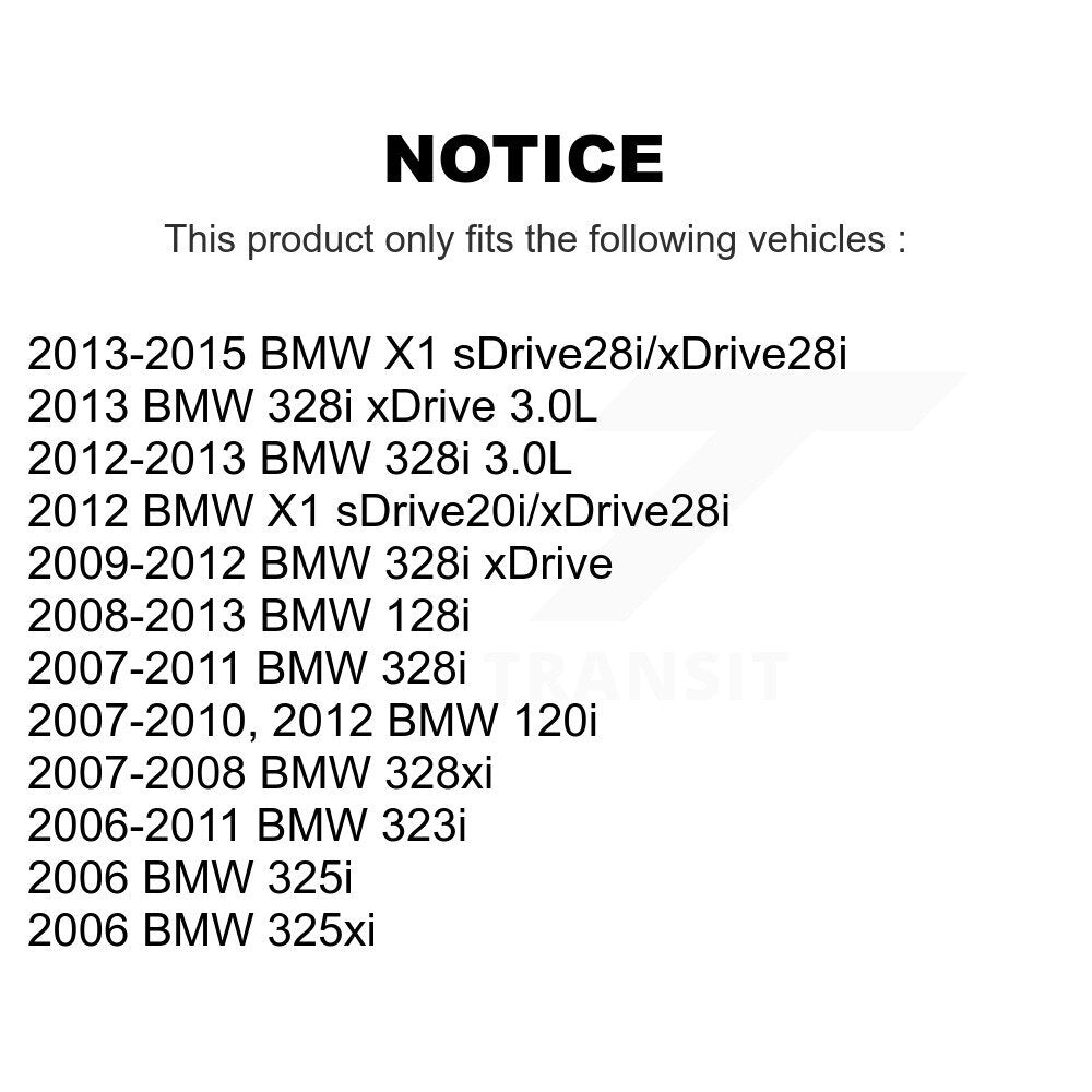 Plaquettes de frein à disque arrière en céramique, pour BMW 328i xDrive X1 323i 128i 328xi 325i 325xi