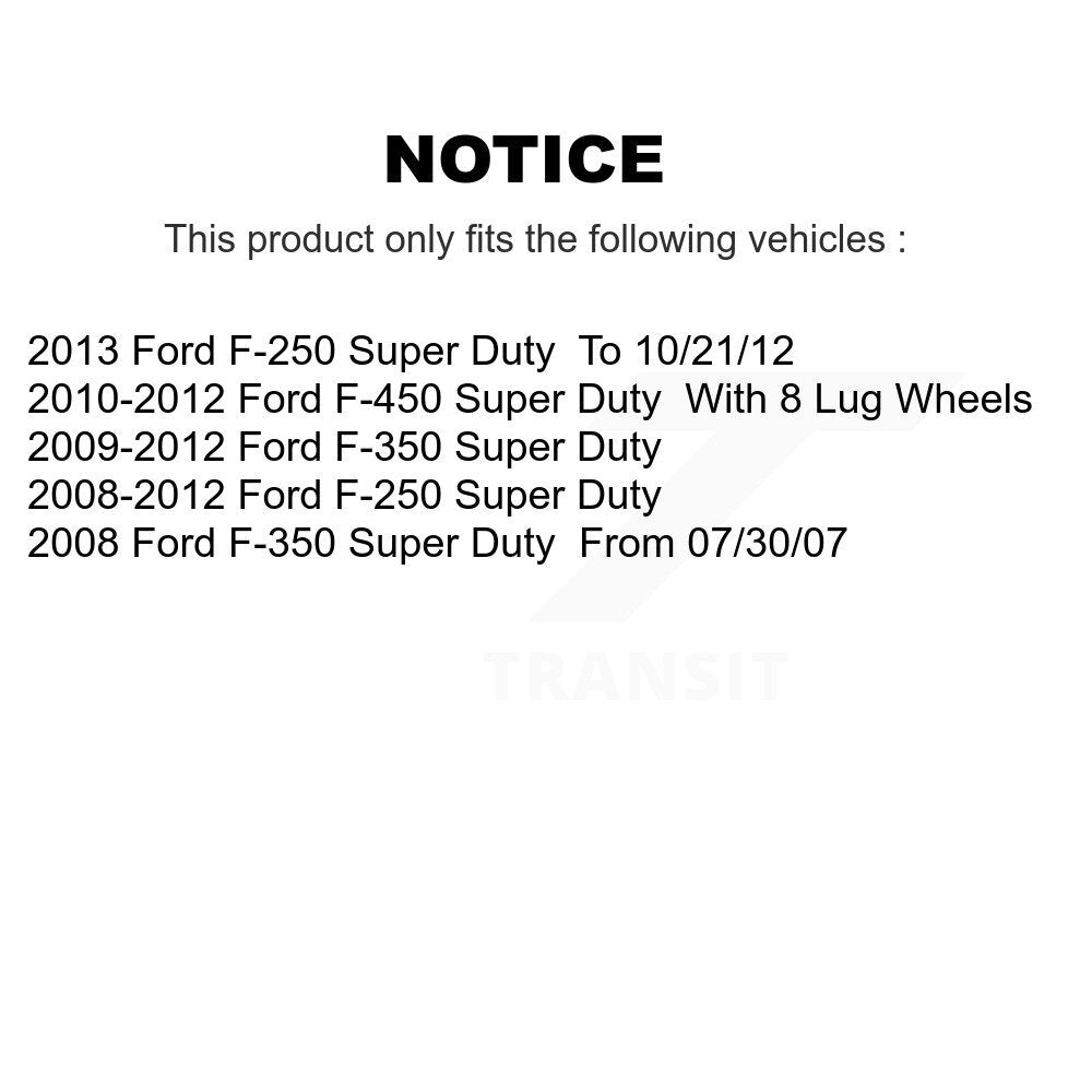Plaquettes de frein à disque arrière en céramique, pour Ford F-350 Super Duty F-250 F-450 TEC-1334