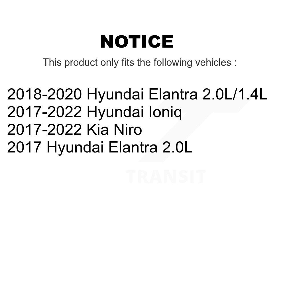 Plaquettes de frein à disque avant en céramique, pour Hyundai Elantra Ioniq Kia Niro TEC-1912