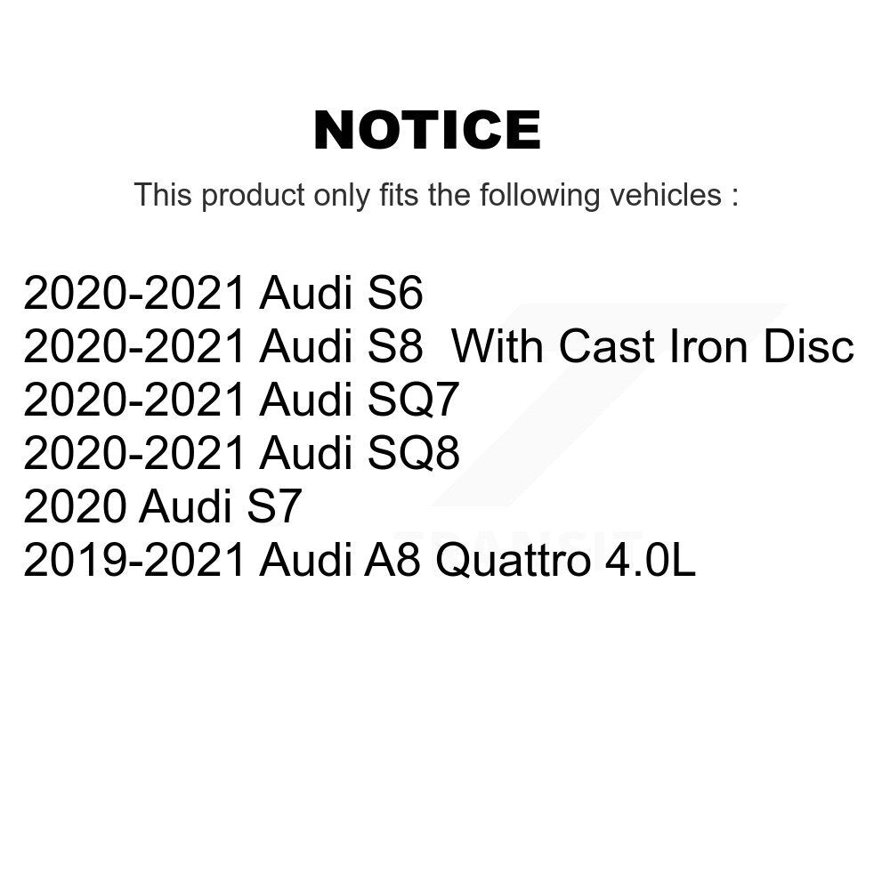 Plaquettes de frein à disque avant en céramique, pour Audi SQ7 A8 Quattro SQ8 S6 S7 S8 TEC-1952