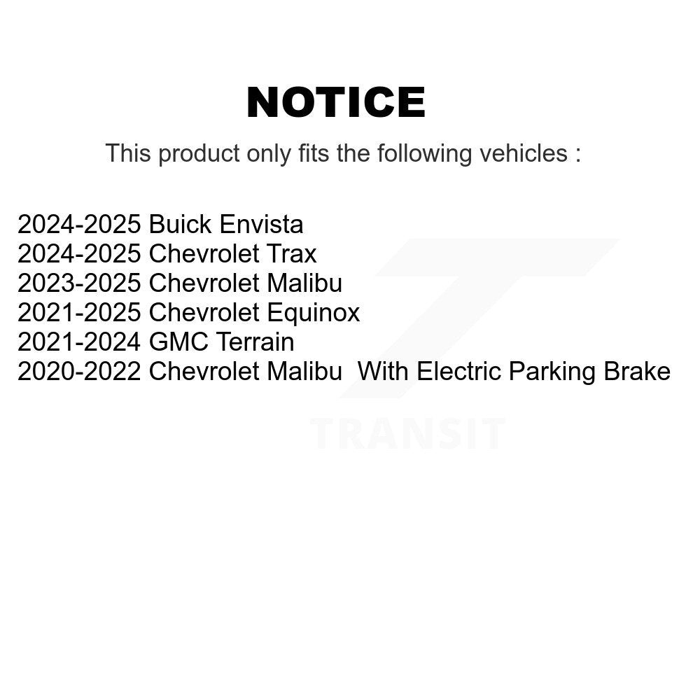 Plaquettes de frein à disque arrière en céramique, pour Chevrolet Equinox GMC Terrain Malibu TEC-2374