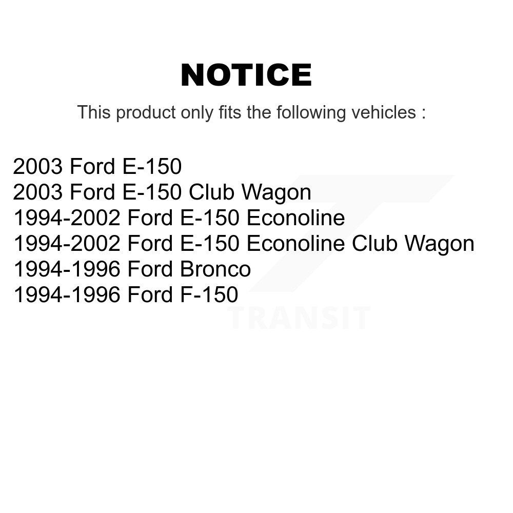 Plaquettes de frein à disque avant en céramique, pour Ford F-150 E-150 Econoline Bronco Club Wagon