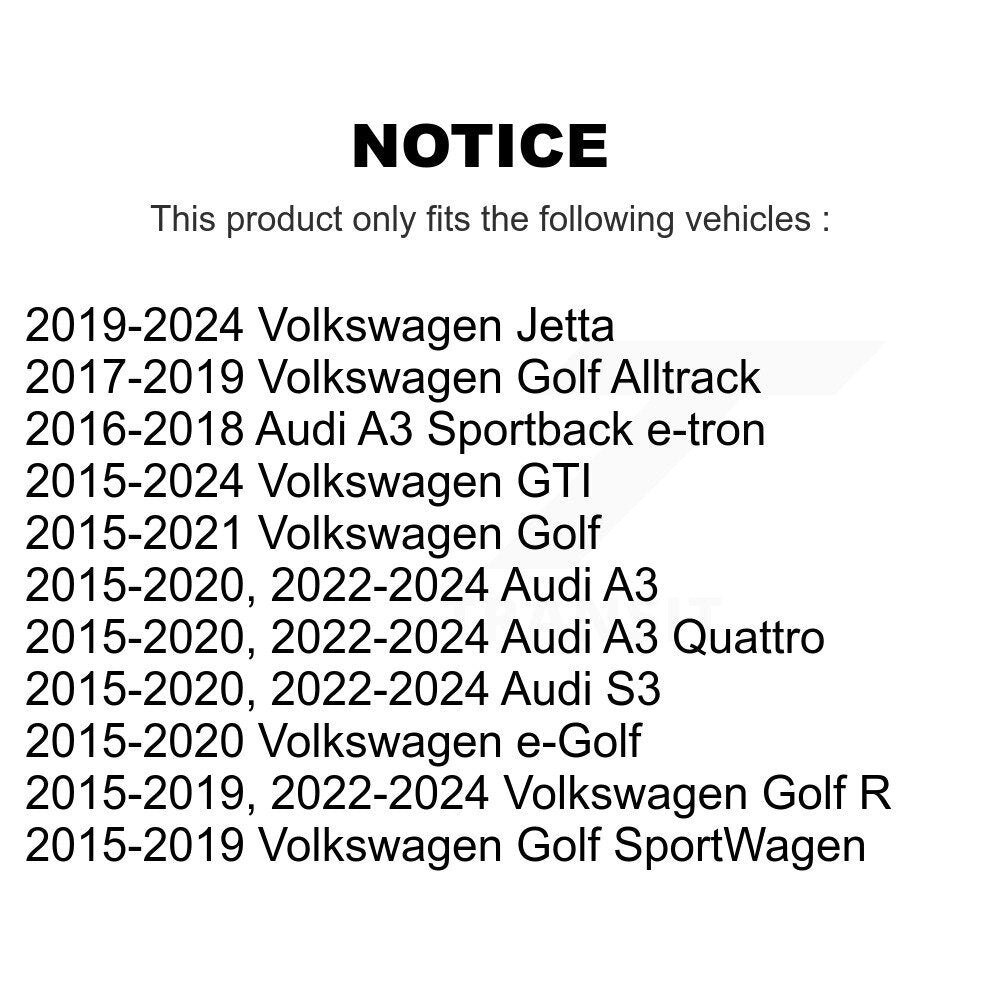 Bras de commande de Suspension inférieur avant droit, pour Volkswagen Jetta Golf Audi GTI A3