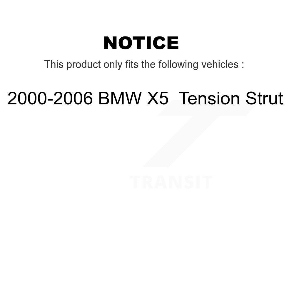Bras de commande de Suspension avant inférieur avant droit pour jambe de force de Tension BMW X5 00-06