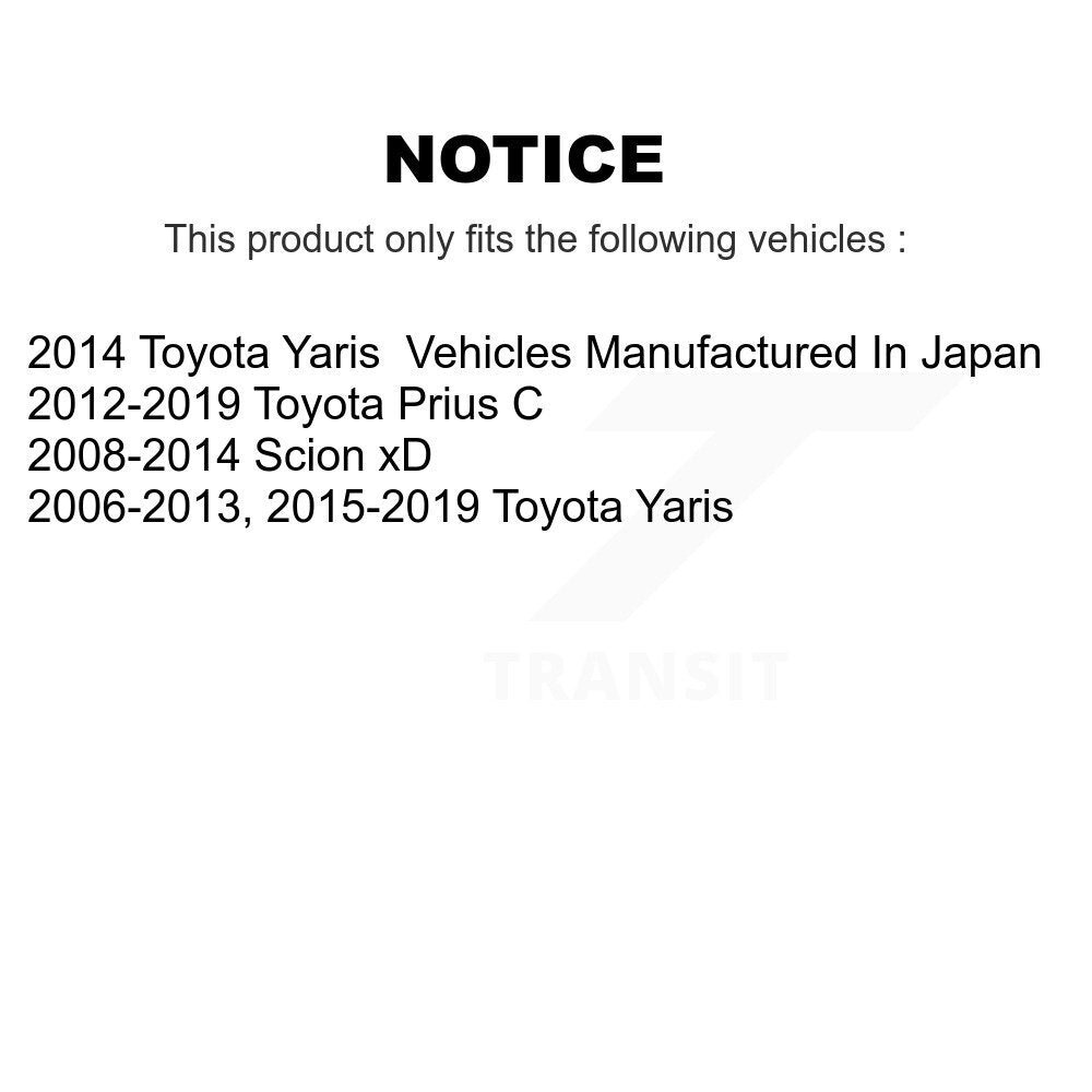 Ensemble de rotule de bras de commande de Suspension inférieure avant droite pour Toyota Yaris C