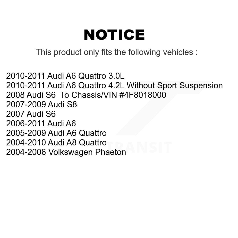 Ensemble de rotule de bras de commande de Suspension supérieure avant droite et arrière pour Audi