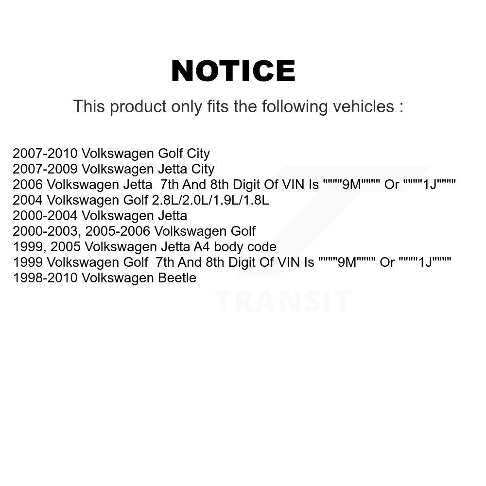 Ensemble de rotule de bras de commande de Suspension inférieur avant droit pour Volkswagen Gol