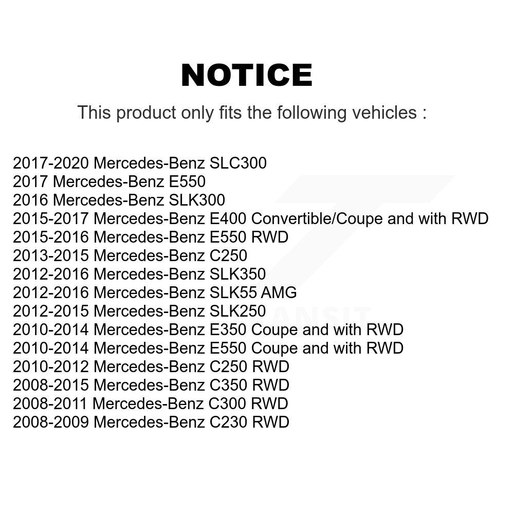 Ensemble de rotule de bras de commande de Suspension avant gauche inférieur arrière pour C300