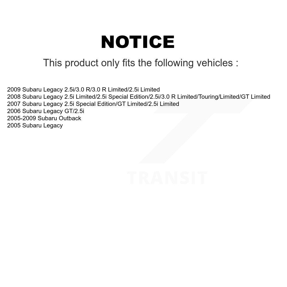 Bras de commande de Suspension inférieur avant droit pour Subaru Outback Legacy TOR-CK622030