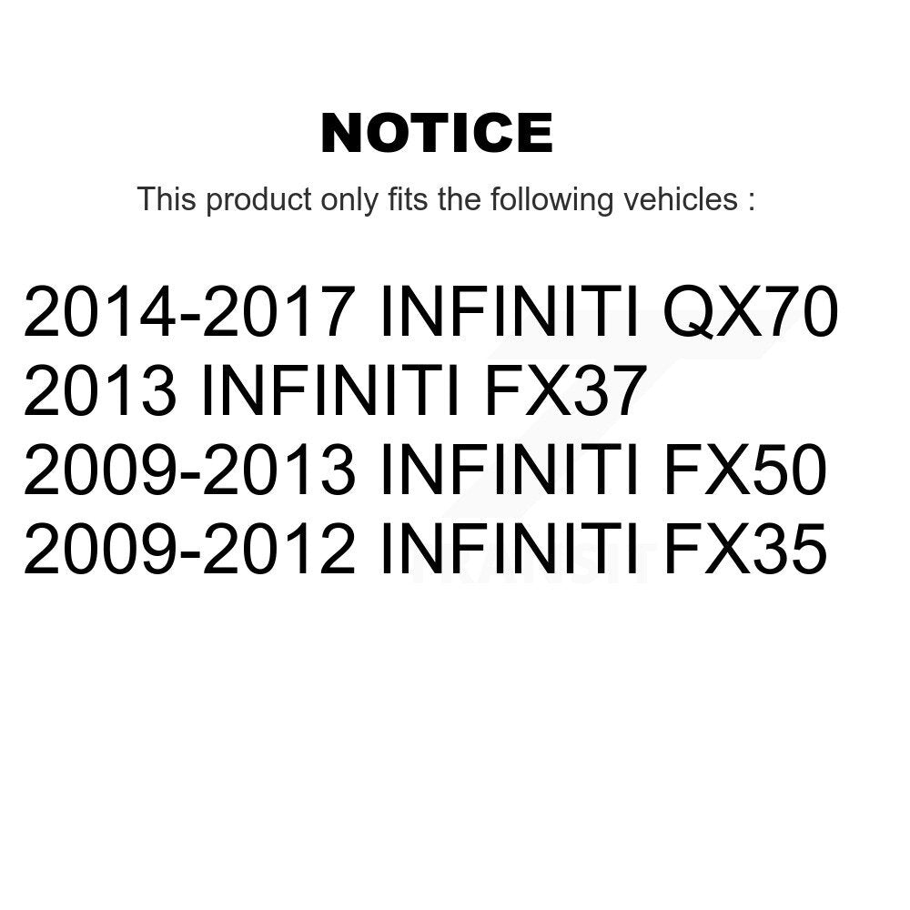 Ensemble de rotule de bras de commande de Suspension supérieure avant droite pour INFINITI FX35