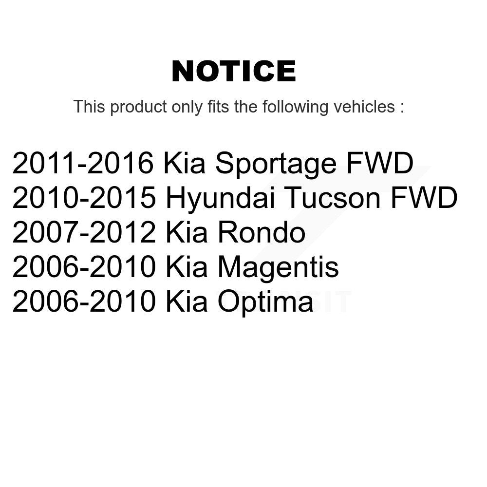 Ensemble de rotule de bras de commande de Suspension avant supérieur arrière pour Hyundai Tucso